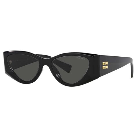 miu miu mu06ys|Miu Miu MU 06YS 1AB5S0 54 Black Sunglasses.